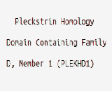 Pleckstrin Homology Domain Containing Family D, Member 1 (PLEKHD1)