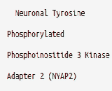 Neuronal Tyrosine Phosphorylated Phosphoinositide 3 Kinase Adapter 2 (NYAP2)