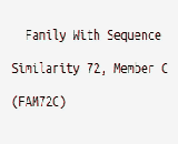 Family With Sequence Similarity 72, Member C (FAM72C)