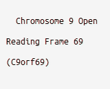 Chromosome 9 Open Reading Frame 69 (C9orf69)